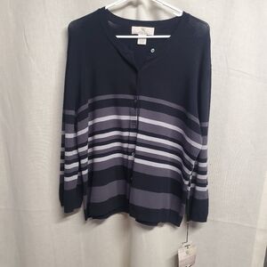 Black and Gray Women's Cardigan